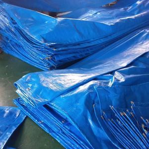 Impermeável polietileno Tarpaulin construção cobrir 100% Virgin isolados Tarps PE Tarpaulin - Product Image 2