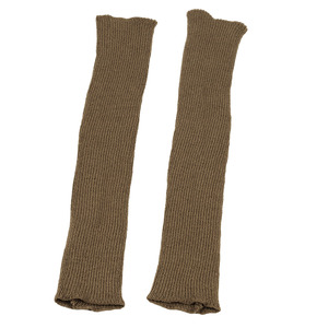 HZS-25004 femmes tricot chauffe-poignets gants chauds mitaines avec trou pour le pouce hiver manchettes chaussettes longs tricotés gants sans doigts - Product Image 6