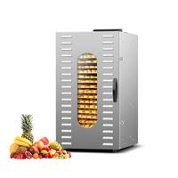 Deshidratador de Alimentos de 20 Capas para Uso Doméstico, Motor con 3 Ventiladores de Secado Rápido, Capacidad de 20 kg/h, 220V, para Frutas Deshidratadas, Chips de Plátano, Coco y Productos Caseros