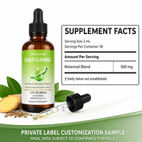 Gouttes liquides détoxifiantes de qualité supérieure pour la santé intestinale, favorisant un mode de vie actif, riches en plantes, digestion facile, directement de l'usine