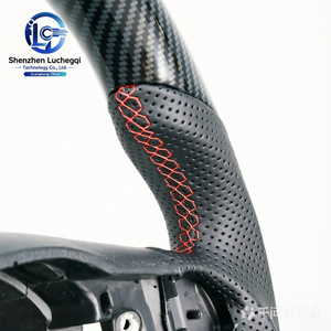 Volante Deportivo de Fibra de Carbono Modificado Compatible con <span class=keywords><strong>Seat</strong></span> <span class=keywords><strong>Cupra</strong></span> 2013 a 2019 - Product Image 3