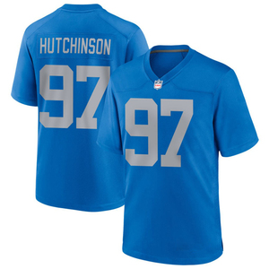 Maillot de football américain personnalisé Detroit Bleu 2026 – Tenues brodées et cousues pour jeunes avec logos – Vêtements de sport - Product Image 6