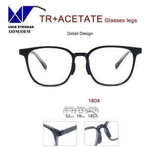 <span class=keywords><strong>Gafas</strong></span> <span class=keywords><strong>de</strong></span> Lectura con Clip Nasal, Tamaño 52-19-145, Mini Clásicas, Lentes Sólidas, Montura Completa, Rojo/Blanco, <span class=keywords><strong>para</strong></span> Computadora, Hombre/Mujer, con Graduación - Product Image 2