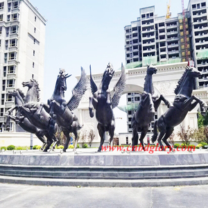 Grand chariot Apollo en bronze Sculpture en métal Artisanat de la mode <span class=keywords><strong>et</strong></span> de la technique de coulée sur le thème des animaux - Product Image 6