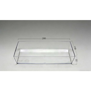 Assiettes rectangulaires en plastique grand format, 50 pièces/paquet, plateaux jetables longs, assiettes à fruits robustes pour la restauration - Product Image 2