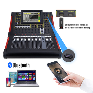 Mezclador de Audio Digital Profesional Watford DM12, Mezclador de Audio de 12 Canales, Consola de Mezcla de Sonido, Alimentación Fantasma de 48V y Función de Silencio - Product Image 2