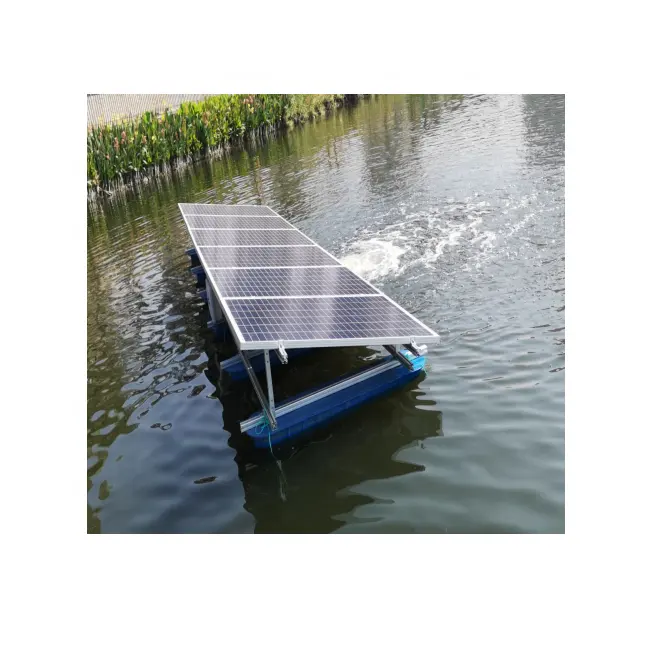 Aireador de energía solar para acuicultura y oxígeno, dispositivo de carga solar CC de 750W, 1HP