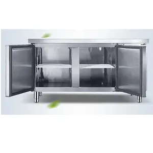 Nieuwkomers Commerciële Luchtgekoelde Chiller/Display Chiller 2-deurs Vriezer/Vers Voedsel Winkel Koelapparatuur