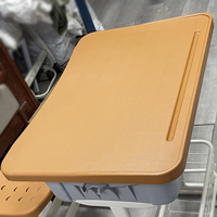 Mobilier scolaire Bureau d'étudiant Ensemble table et chaises pour l'école primaire Ensemble bureau et chaises réglable en métal pour école