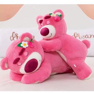 Peluche Ours Fraise Rose Écologique, Mignonne Poupée en Peluche Dessin Animé, Coussin Cadeau pour Petite Amie - Product Image 2