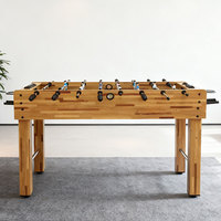 Table de baby-foot compacte en bois naturel S.Q.F SQF-SLF2, 3 buts, haute stabilité, personnalisable, usage domestique et commercial, unisexe