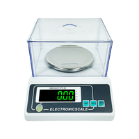 Balance analytique électronique de précision 0,001g, mode carat, pare-brise amovible pour usage bijouterie, personnalisable OEM/ODM