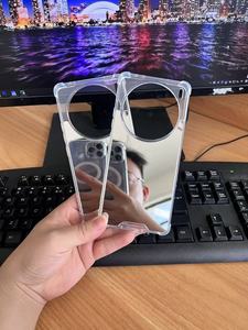 Ốp điện thoại hai trong một S16 gương trong suốt Vivo x100pro Ốp điện thoại bốn góc chống rơi vật liệu TPU mô hình kẹp điện thoại di động số - Product Image 6