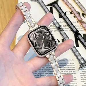 Bracelet de montre réglable en acier et résine de luxe pour Apple Watch Ultra 3 49 mm, séries 11, 10 et bracelet de remplacement de 20 mm - Product Image 2
