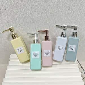 Bán buôn 250ml Pet vuông đen dầu gội rửa cơ thể <span class=keywords><strong>container</strong></span> với mạ Vàng bơm đầu bao bì nhựa cho chai lotion - Product Image 6