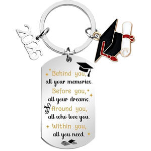 Nuevo Llavero de Acero Inoxidable con Medalla de Graduación 2026, Regalo de Graduación, Colgante para Mochila Escolar - Product Image 4