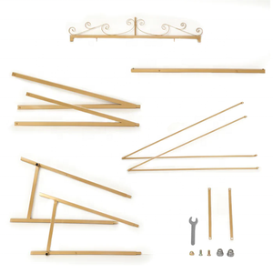 Золотая металлическая элегантная Подвесная подставка для торта, качели, десертная стойка для сервировки - Product Image 5