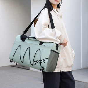 กระเป๋าเดินทางแบบถือ/สะพายข้างสำหรับผู้หญิง ขนาดใหญ่ แยกช่องเปียก/แห้ง เหมาะสำหรับการเดินทางเพื่อธุรกิจระยะสั้น ใช้ในโรงยิม และการเดินทางทั่วไป - Product Image 6