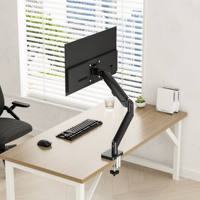 Soporte de Escritorio VESA con Brazo Ajustable para un Solo Monitor, con Resorte de Gas, Movimiento Completo, para Pantalla de Ordenador, OEM, ODM, CE, RoHS, AUKI