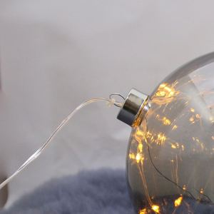 2024 Hot Sale Battery Powered Eco-friendly Glass <b>Ball</b> Copper Wire <b>LED</b> Christmas Lights for Room Decoration or Christmas Gifts - Product Image 2
