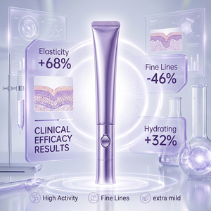 Crema <span class=keywords><strong>Contorno</strong></span> <span class=keywords><strong>de</strong></span> <span class=keywords><strong>Ojos</strong></span> Orgánica <span class=keywords><strong>con</strong></span> <span class=keywords><strong>Retinol</strong></span> <span class=keywords><strong>de</strong></span> Marca Privada OEM, Reafirmante, Anti-Ojeras, Antienvejecimiento, Antiarrugas e Hidratante - Product Image 1