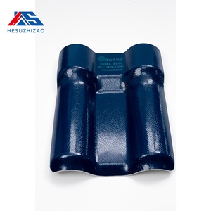 Tuiles <span class=keywords><strong>de</strong></span> <span class=keywords><strong>toiture</strong></span> en résine synthétique ASA bleu saphir légères, style carreaux émaillés, pour la rénovation <span class=keywords><strong>de</strong></span> toitures anciennes - Product Image 3