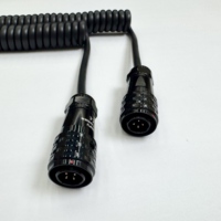 Câble de haute intensité Weipu SA12 pour l'automatisation industrielle et câble USB 2.0 enroulé, service OEM personnalisé