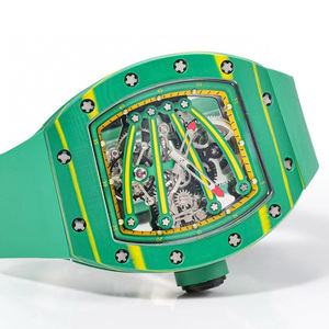 นาฬิกาข้อมือผู้ชายดีไซน์ทันสมัยปี 2026 แบบกลไกโชว์กลไก ทูร์บิญอง วัสดุคาร์บอนไฟเบอร์ระดับไฮเอนด์ เหมาะสำหรับสไตล์ฮิปฮอป - Product Image 2