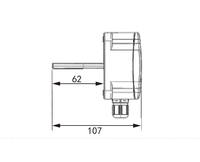 OEM ±0.2 ℃ Capteur de température de type conduit/tuyau, ±2% HR, RS485, pour la surveillance de la température (sur demande)