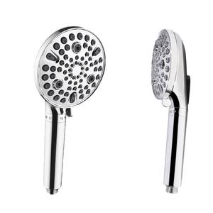 Juego de cabezal de ducha redondo con función de lluvia, cromado, duradero, accesorio de baño portátil - Product Image 3