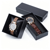 Boîtes à montres en papier de qualité supérieure, écologiques et personnalisées, avec couvercle et base à motif crocodile