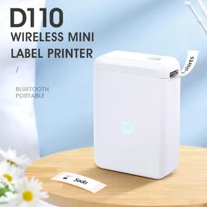 2022 Mini Imprimante Sans Fil Thermique Label Maker Mini Portable Imprimante D'étiquettes pour Home Office À L'aide Offres Spéciales D110