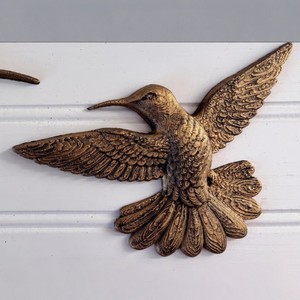 Décoration murale en résine en forme d'oiseau, style rétro, emballage individuel - Product Image 3