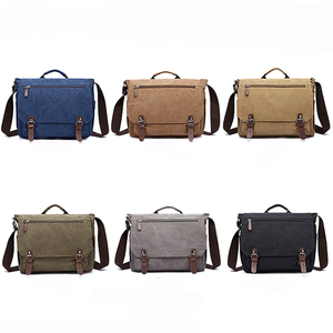 Bolso <span class=keywords><strong>Bandolera</strong></span> <span class=keywords><strong>de</strong></span> Lona Retro para <span class=keywords><strong>Hombre</strong></span> ZUOLUNDUO, Estilo Vintage, Clásico, para Uso Diario - Product Image 6
