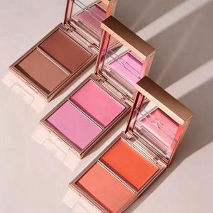 Paleta de Rubor de Dos Tonos, Doble Tono para Contorno, para Mejillas Rosadas Naturales, para Viaje, Uso Diario, Glamour, Cruelty Free, Venta al por Mayor de Fábrica - Product Image 1