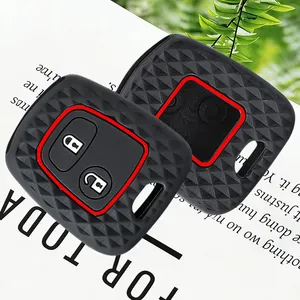Funda Protectora de Silicona para <span class=keywords><strong>Llave</strong></span> de Coche de 2 Botones para <span class=keywords><strong>Peugeot</strong></span> 106 107 206 <span class=keywords><strong>207</strong></span> 307 Citroen C1 C2 C3 C4 XSARA PICASSO para Toyota AYGO - Product Image 3