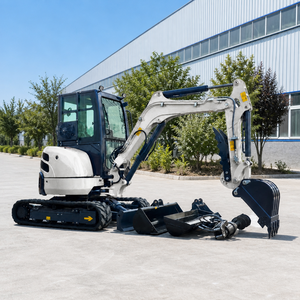 Mini-excavatrice tout-terrain diesel certifiée CE/ISO de 3,5 t avec accessoires - Product Image 3
