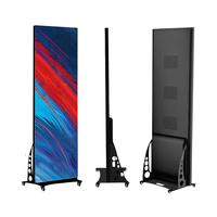 Afficheur LED portable réglable en hauteur pour intérieur, avec contrôle WIFI et USB, écran LED portable 1920x640mm