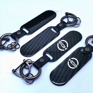Nhà Sản Xuất Chất Lượng Cao Carbon Móc Chìa Khóa Mới OEM Keychain Vòng Chìa Khóa Biểu Tượng Tùy Chỉnh Khuyến Mại Móc Khóa Sợi Carbon Thẻ Chìa Khóa - Product Image 3