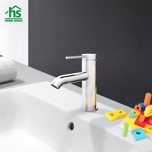 Hiện Đại Duy Nhất Xử Lý San Hô Màu Đỏ Đen Phòng Tắm Vòi Nước Nóng Và Lạnh Nhà Vệ Sinh Vanity Bồn Rửa <span class=keywords><strong>Tap</strong></span> Với Gốm Van Lõi Lưu Vực Mixer - Product Image 5