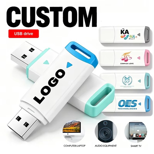 Customized Plastic USB Flash Drives 128Mb 256Mb 512Mb 1gb 2gb 4gb 8gb 16gb 32gb 64gb 128gb Pen Drive USB Memory Stick UV Print