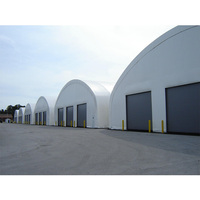 Armazón de estructura de acero galvanizado para construcción, cobertizo de almacenamiento de tela de PVC/PVDF