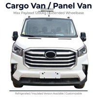 Nouveau minibus chinois, fourgonnette de fret, 7 places passagers ou véhicule frigorifique pour chaîne du froid, exportation LHD RHD