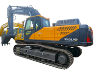 Excavatrice hydraulique d'occasion Hyundai R350LVS 33,2 tonnes pour travaux de construction