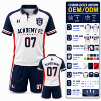 Uniforme de Fútbol Personalizado al por Mayor con Logotipo, Tela Transpirable, Uniforme de Fútbol para Hombre para Clubes Amateurs