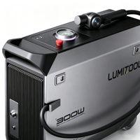 Nettoyeur laser à fibre mobile industriel 1000W 2000W 3000W, pistolet de nettoyage laser portatif pour l'élimination de la peinture et de la rouille sur les métaux