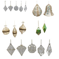 Bestverkochte handgemaakte kerstdecoratie glazen beschilderde hangende ballen boomdecoratie creatieve hangende ornamenten antiek