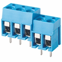 WANJIE bloc de jonction modulaire à pince à feuille bleue avec pas de 5.0mm WJ305-5.0