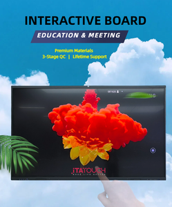 Écran interactif intelligent tout-en-un 4K avec fonction tactile IR, partage <span class=keywords><strong>multi</strong></span>-écrans sans fil, Android <span class=keywords><strong>OPS</strong></span>, tableau blanc interactif, panneau plat - Product Image 2
