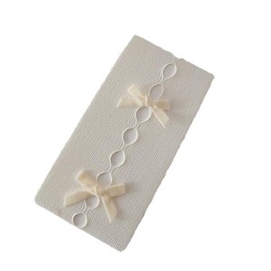 Milky White Openwork Bow Fishnet Stockings 0D Ultra Thin Nylon Seamless Women's Tights Spring Autumn Wear - Product Image 5